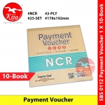 【10-Book】 NCR Payment Voucher 178x192mm 25setX2ply Carbonless #支出传票 #SBS0112 #SBS #0112 #PaymentVoucher #NCR