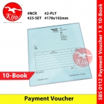 【10-Book】 NCR Payment Voucher 178x192mm 25setX2ply Carbonless #支出传票 #SBS0112 #SBS #0112 #PaymentVoucher #NCR