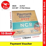 【10-Book】 NCR Payment Voucher 178x192mm 25setX2ply Carbonless #支出传票 #SBS0112 #SBS #0112 #PaymentVoucher #NCR