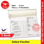 【5-Book】 NCR Salary Voucher 2x50sheets 150x200mm #NSV #6802 #NCR #Salary #Voucher #薪金传票
