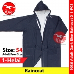 Adult Dark Blue Raincoat Size54 Free Size Baju Hujan Tebal #厚装 #蓝色 #拉链雨衣 #9036 #Adult #Raincoat #54 #Bajuhujan #DarkBlue