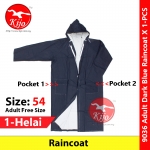 Adult Dark Blue Raincoat Size54 Free Size Baju Hujan Tebal #厚装 #蓝色 #拉链雨衣 #9036 #Adult #Raincoat #54 #Bajuhujan #DarkBlue