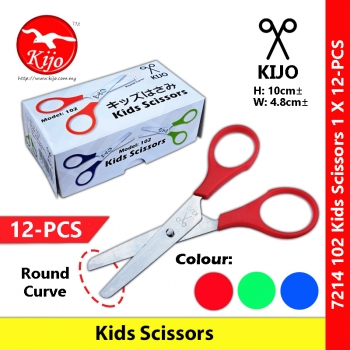 【12-PCS】 KIJO Kids Scissors 1 X 12-PCS #Gunting #Kanak-Kanak #Kids #Scissors #Tadika #儿童剪刀 #小剪刀 #102 #7214 【12-PCS】 KIJO Kids Scissors 1 X 12-PCS #Gunting #Kanak-Kanak #Kids #Scissors #Tadika #儿童剪刀 #小剪刀 #102 #7214