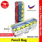 Pencil Bag Stationery School Pencil Case Zip X 1-PCS #KIJO #1843 #ZIPBAG #PencilBag #PensilBeg #铅笔袋 #铅笔盒