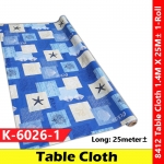 【K-6026-1】Alas Meja Getah PVC Table Cloth Vinyl DIY Tablecloth Gulung #Tablecloth #AlasMeja #Gulung #8412