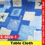【K-6026-1】Alas Meja Getah PVC Table Cloth Vinyl DIY Tablecloth Gulung #Tablecloth #AlasMeja #Gulung #8412