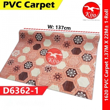 【D6362-1】Tikar Getah Alas Lantai Vinyl DIY Karpet Floor Gulung #CarpetFloor #TikarGetah #Gulung #1620