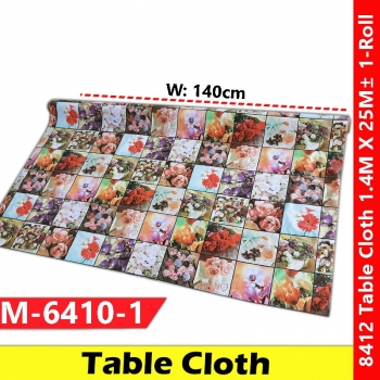 【M-6410-1】Alas Meja Getah PVC Table Cloth Vinyl DIY Tablecloth Gulung #Tablecloth #AlasMeja #Gulung #8412