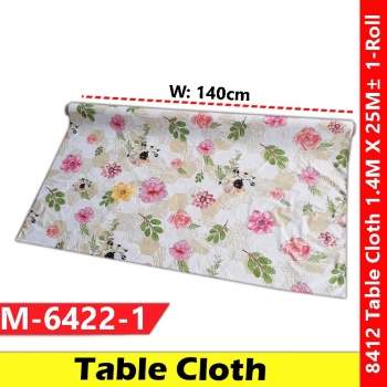 【M-6422-1】Alas Meja Getah PVC Table Cloth Vinyl DIY Tablecloth Gulung #Tablecloth #AlasMeja #Gulung #8412
