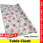 【M-6422-1】Alas Meja Getah PVC Table Cloth Vinyl DIY Tablecloth Gulung #Tablecloth #AlasMeja #Gulung #8412