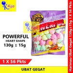 【1 X 56-pkts】 Harimau Ubat Gegat Powerful Heart Shape / Colorful Moth Ball / Naphthalene Ball #彩色臭丸 #心形 #mothballs