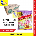 【1 X 56-pkts】 Harimau Ubat Gegat Powerful Heart Shape / Colorful Moth Ball / Naphthalene Ball #彩色臭丸 #心形 #mothballs