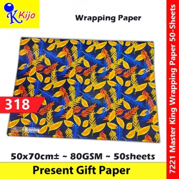 【50-Sheets】Present Gift Paper / Wrapping Paper / Kertas Hadiah / 礼物纸 #7221 #MasterKing #318