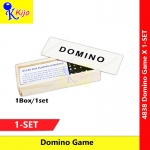 Domino Game with Box / Spots Mini Dots Game Traditional Dominoes with Black 28 Piece #4838