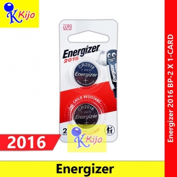 Energizer 2016 3V Battery BP-2 X 1-CARD #9632