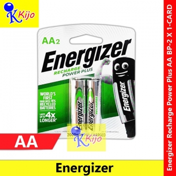 Energizer Recharge Power Plus AA BP-2 X 1-CARD #9635