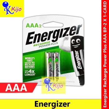 Energizer Recharge Power Plus AAA BP-2 X 1-CARD #9634