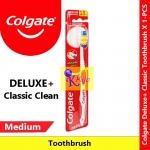 【12-PCS】 Colgate Deluxe+ Classic Clean Medium 1 X 12-PCS #Colgate #BerusGigi #SikatGigi #8555 #高露洁牙刷