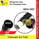64-108cm Ø9cm A0 Telescopic Drawing Tube Tabung Gambar Blueprint Case #A0 #2606