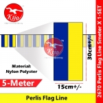 Perlis Flag Line Nylon Polyester Perlis Indera Kayangan Flag 5meter± 12flag #2670 #Perlis #Flag #line #玻璃市旗