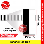 Pahang Flag Line Nylon Polyester Pahang Darul Makmur Flag 5meter± 12flag #2676 #Pahang #Flag #line #彭亨旗
