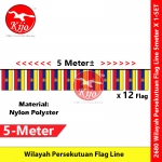 Wilayah Persekutuan Flag Line Nylon Polyester Federal Territories Flag 5meter± 12flag #2680 #Wilayah #Flag #聯邦直轄區旗