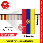 Wilayah Persekutuan Flag Line Nylon Polyester Federal Territories Flag 5meter± 12flag #2680 #Wilayah #Flag #聯邦直轄區旗