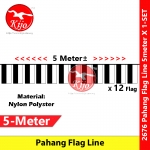 Pahang Flag Line Nylon Polyester Pahang Darul Makmur Flag 5meter± 12flag #2676 #Pahang #Flag #line #彭亨旗