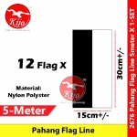 Pahang Flag Line Nylon Polyester Pahang Darul Makmur Flag 5meter± 12flag #2676 #Pahang #Flag #line #彭亨旗