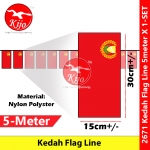Kedah Flag Line Nylon Polyester Kedah Darul Aman Flag 5meter± 12flag #2671 #Kedah #Flag #line #吉打旗