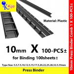 10mm Press Binder Comb Plastic 1-Box 100-PCS± #1661