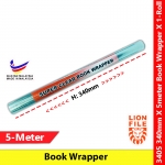 【340mmX5meter】 Lion Super Clear Book Wrapper X 1-Roll #PembalutBuku #包书纸 #BookWrapper #3405 #透明包书纸