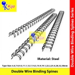 2:1 Pitch 34 Loops Double Wire Binding Spines