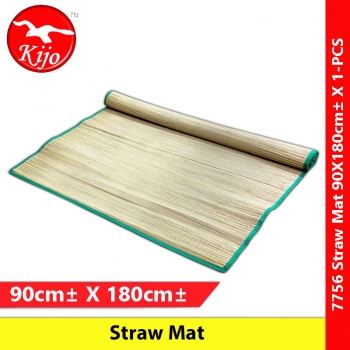 Straw Mat 90cm±X180cm± Picnic Mat  Straw Rugs Carpet / Alas Lantai / Camping Mat / Beach 草席 #7756