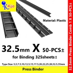 32.5mm Press Binder Comb Plastic 1-Box 50-PCS± #1669