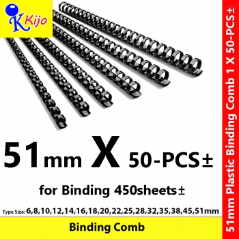 51mm Plastic Binding Comb 1-Box 50-PCS± #7591 51mm Plastic Binding Comb 1-Box 50-PCS± #7591