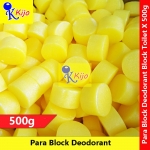 【500g±】 Para Deodorant Block Kuning Ubat Gegat Tandas Pewangi Tandas Serai Fragrant 厕所 黄色 臭丸 1 X 500-Gram±