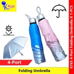 UV Folding Umbrella UV Protection Travel Mini Pocket Umbrella Payung Hujan #4-Port #6765 #Travel #Umbrella #折叠伞 #折雨伞