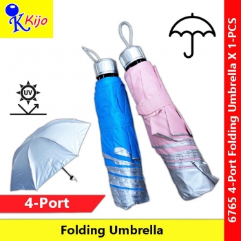 UV Folding Umbrella UV Protection Travel Mini Pocket Umbrella Payung Hujan #4-Port #6765 #Travel #Umbrella #折叠伞 #折雨伞