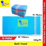 【6-PCS】 70x140cm± Bath Towel 100% Cotton Tuala Mandi  1 X 6-PCS #360G± #TualaMandiBesarTebal #2296