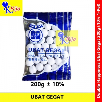 Cap Double Happiness Ubat Gegat Naphthalene Balls 200g± X 1-PeK
