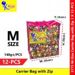 【12-PCS】 Beg Guni Besar Zip Tebal Laundry Bag Waterproof Beg Balik Kampung Travel Bag Large Storage #3775