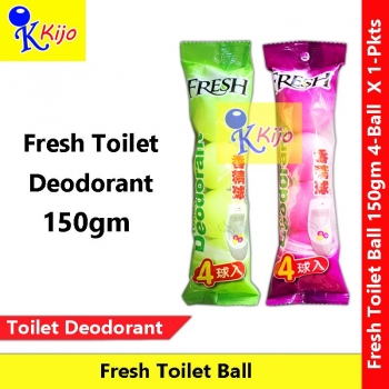 【 4-Ball】 Fresh Toilet Deodorant Ball 1-Pkts #Fresh #ToiletBall #Deodorant #Parablock #ParaBlock #Tandas #Wangi #厕所 #香精球