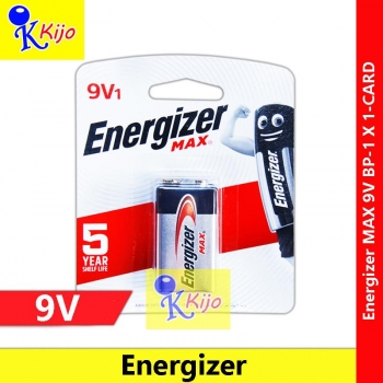 Energizer MAX 9V Battery BP-1 X 1-CARD #9583