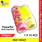 【12-PCS】 Powerful Ubat Gegat Moth Repellent 120gm± #308 #MothBall #GrassNet #Fragrance #Toilet #UbatGegat #衣柜 #臭丸 #香精丸
