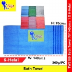 【6-PCS】 70x140cm± Bath Towel 100% Cotton Tuala Mandi  1 X 6-PCS #360G± #TualaMandiBesarTebal #2189