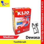 【24-PCS】 KIJO Adult Toothbrush Medium 1 X 24-PCS #KIJO #Adult #BerusGigi #Toothbrush #牙刷 #成人 #1022