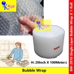 Bubble Wrap Single Layer 20inch X 100meter± #BubbleWrap #SingleLayer #BW-2010 #泡泡纸 #泡泡膜 #wrapping #fragile