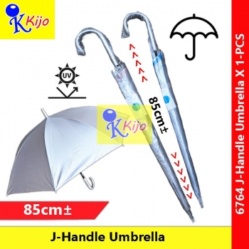 UV J-Handle Umbrella UV Protection Curved Handle Payung Hujan #UV #6764 #J-Handle #Curved #Golf #Umbrella #J钩手柄雨伞 #挂钩雨伞