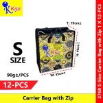 【12-PCS】 Beg Guni Besar Zip Tebal Laundry Bag Waterproof Beg Balik Kampung Travel Bag Large Storage #3768